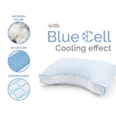 3D blå Cell Tech Cooling Microgel Nakkestøttepude