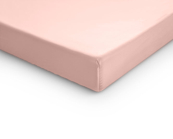 Lagen i satin til topmadras, pink 90 x 200 cm