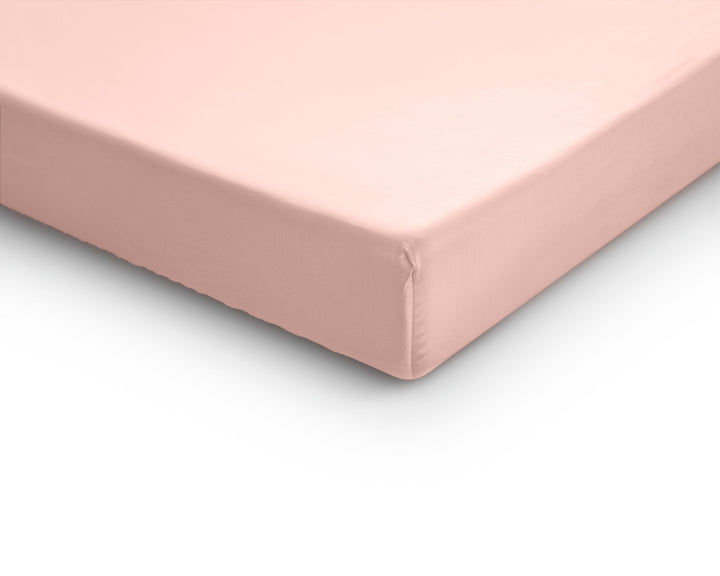 Lagen i satin til topmadras, pink 160 x 200 cm