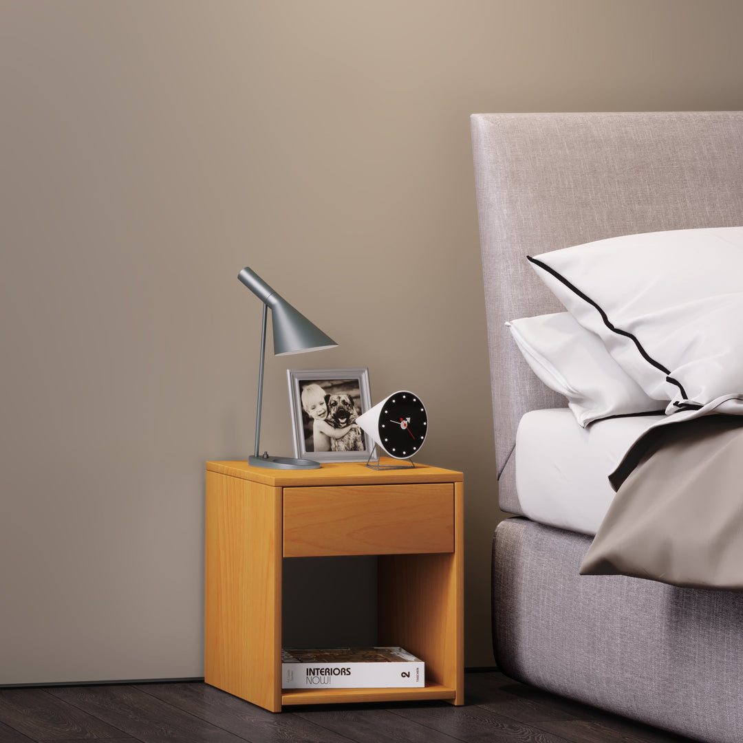 Mini sidebord, naturfarvet bøg