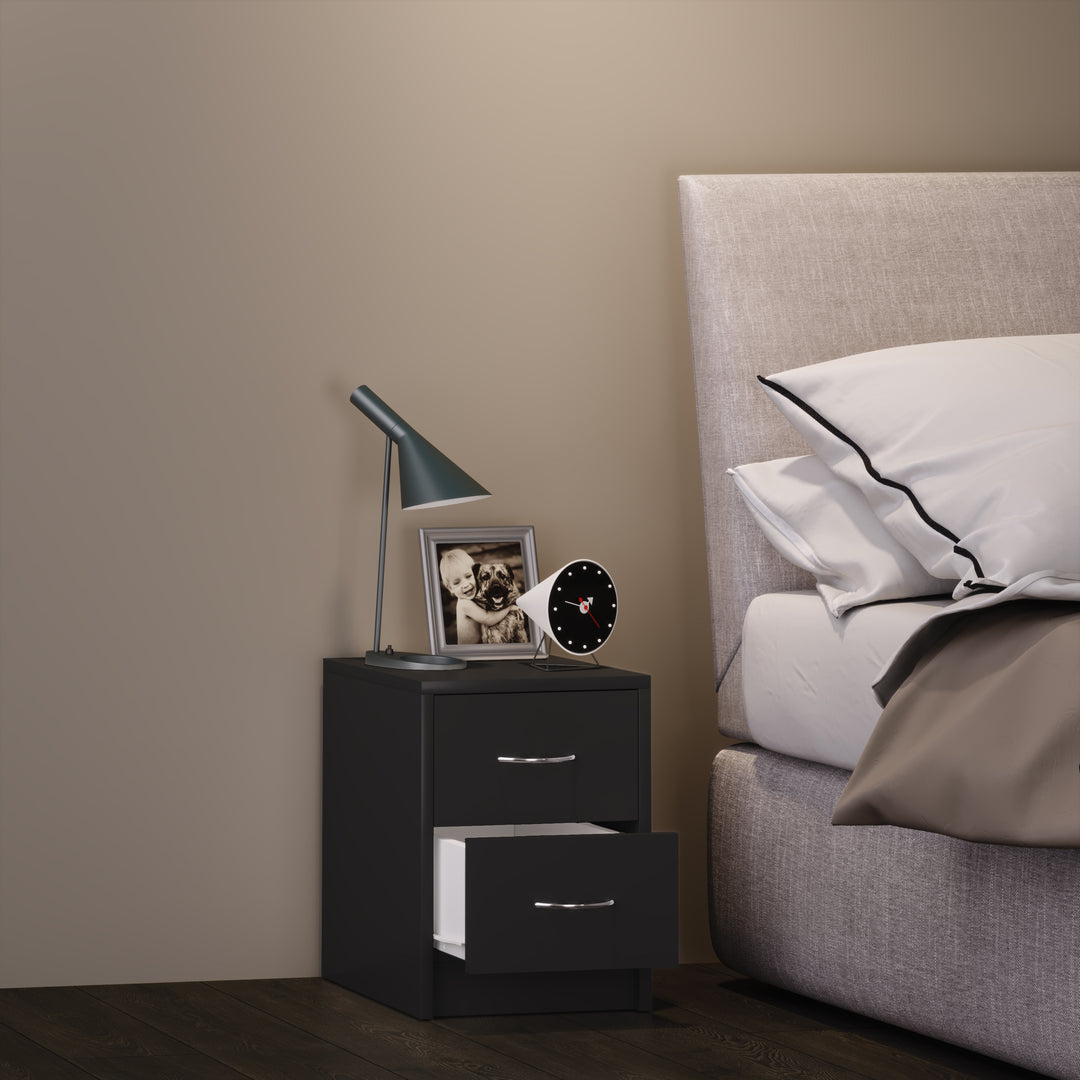 Funktionelt sengebord, 40x30x35 cm, sort