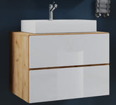 Håndvaskskab med håndvask - badeværelsesmøbelsæt - "Lendas S" 80 Cm