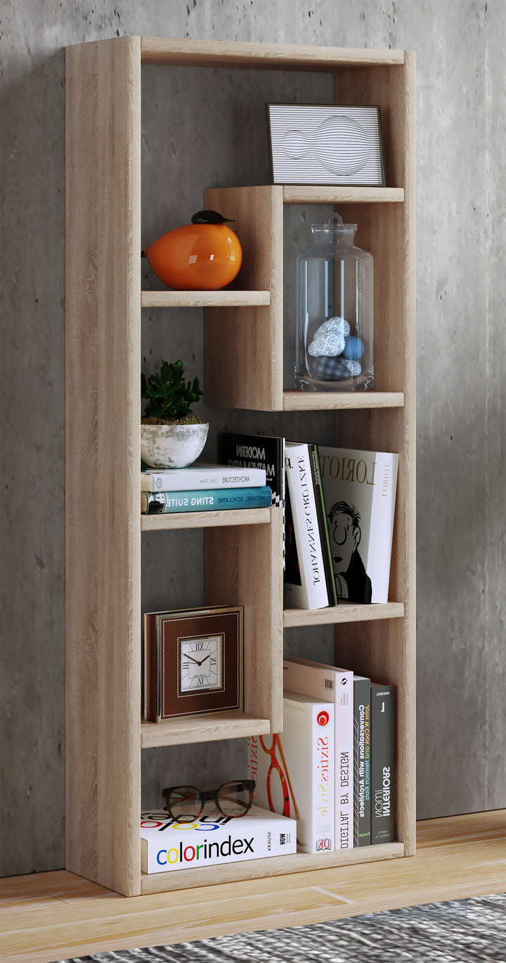 Reol "Vilo", 92 x 36 x 15 cm, farve; eg honning-brun naturfarvet