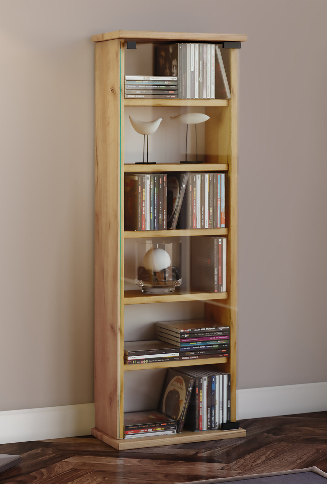 Cd/Dvd Tårn "Vetro" Til 150 Cd'Er