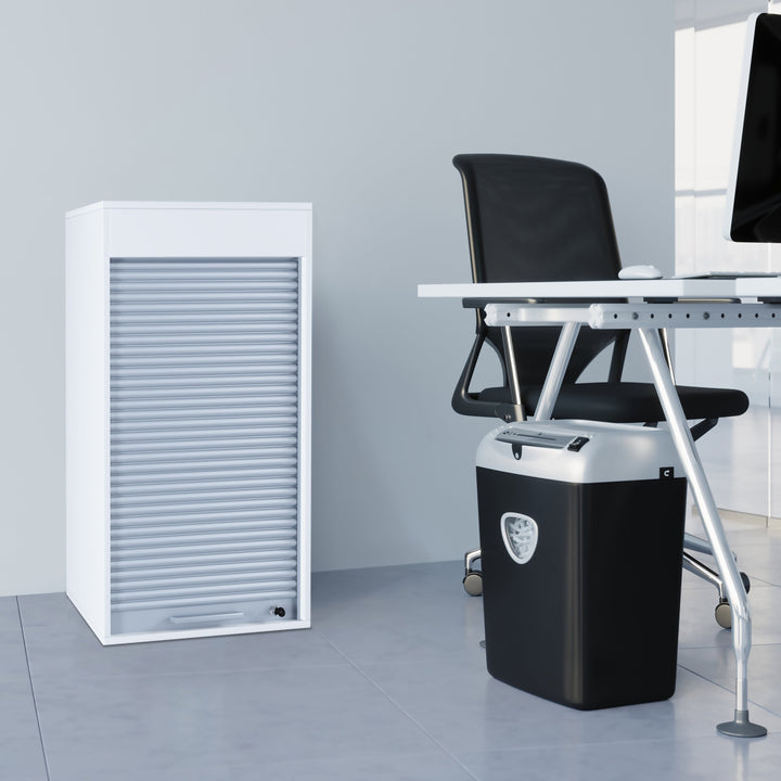 Arkivskab Large / kontorskab, 93 x 50 x 40 cm, grå og hvid