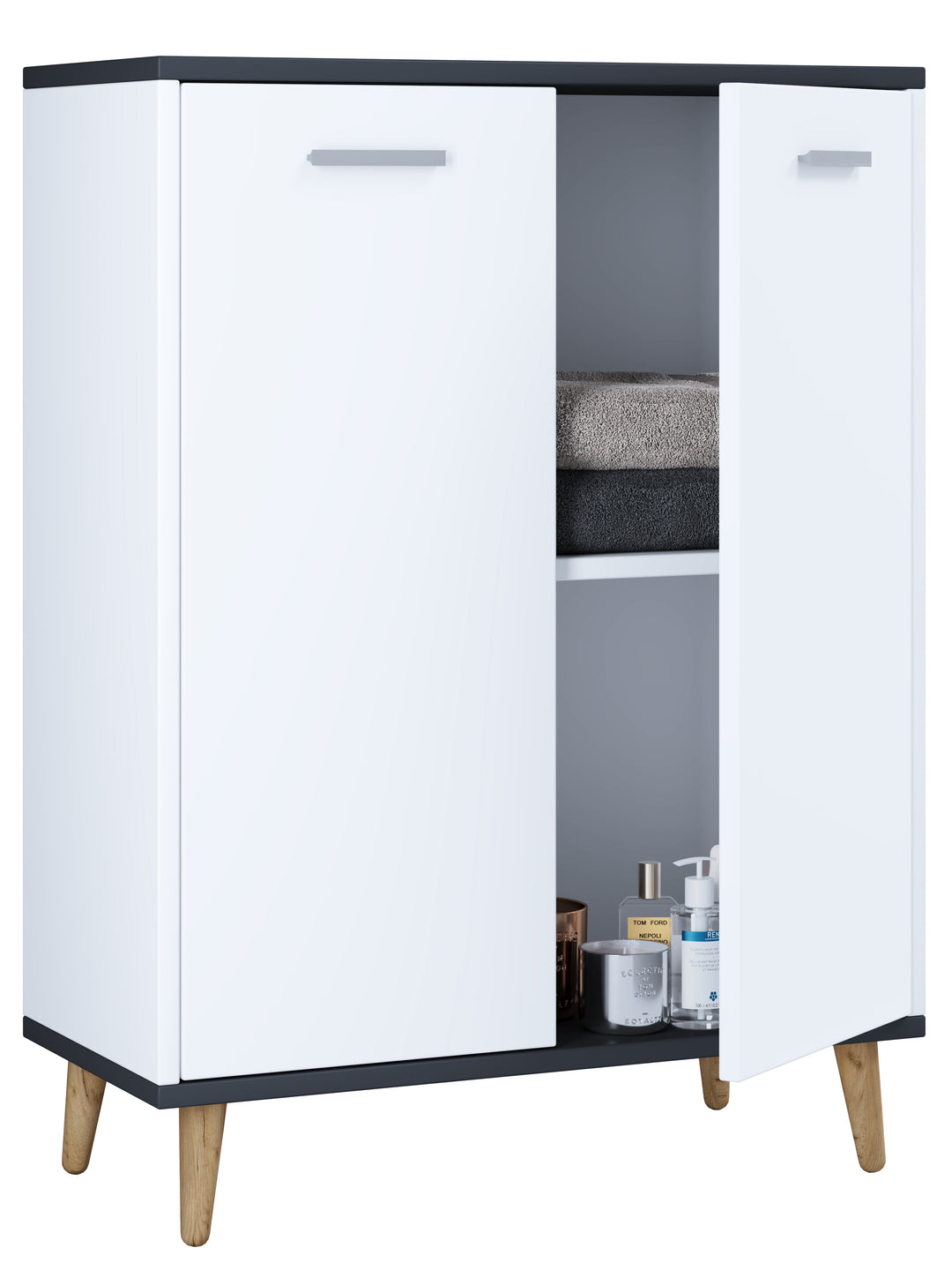 Kommode, h. 81 x b. 60 x d. 28 cm, hvid