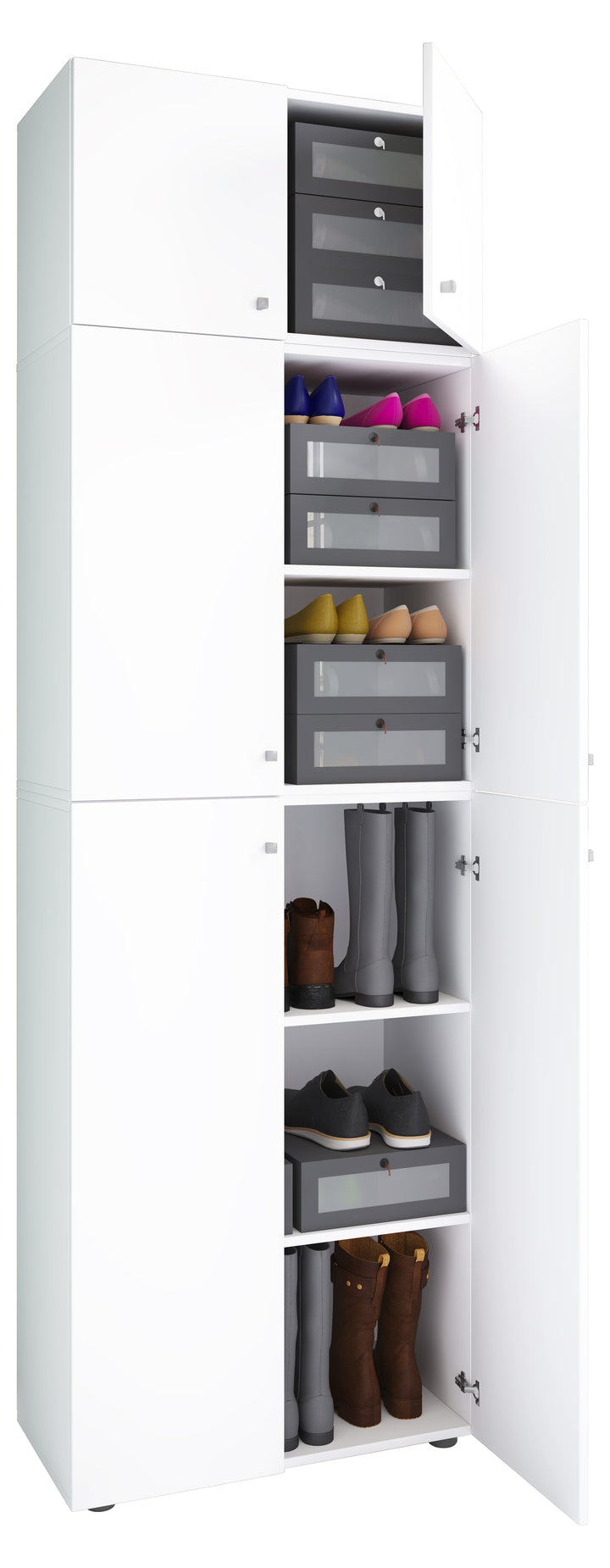 Skoskab "Lona Xxl" Hængslede Låger | Med Vedhæftning