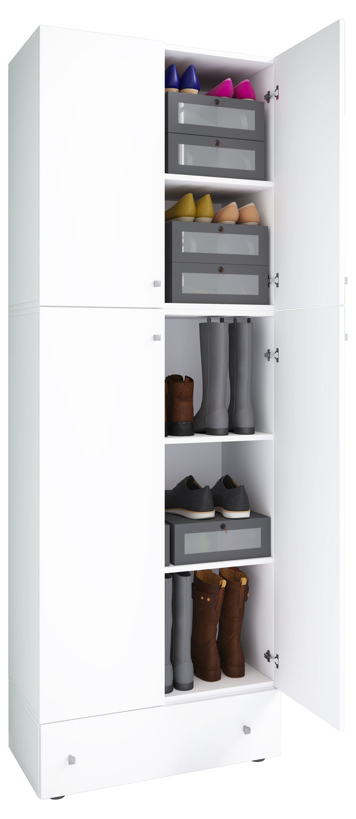 Skoskab "Lona Xxl" Svingdøre | Med Skuffe, 200 x 70 x 39 cm