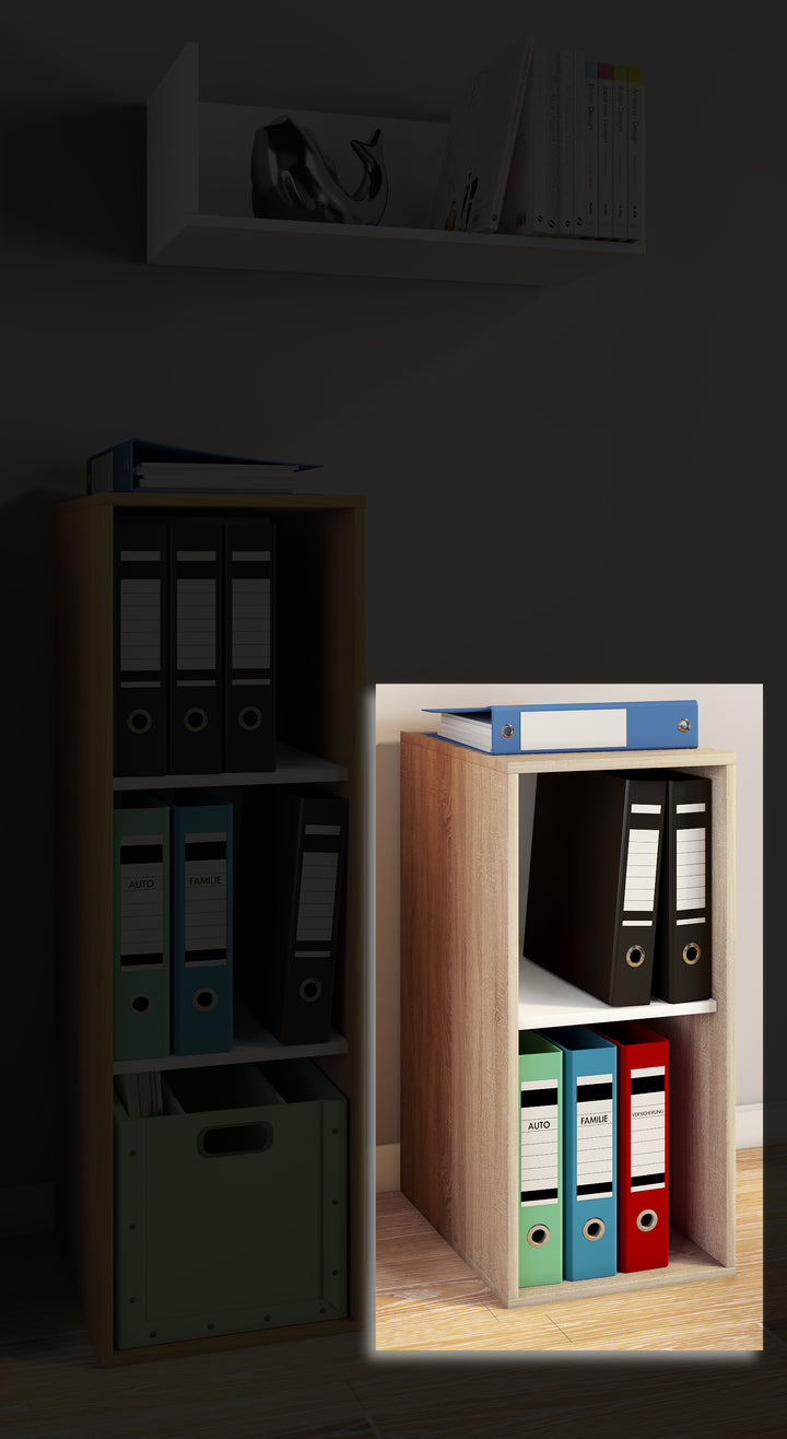 Hylde "Lona Il", 74 x 35 x 37 cm, egetræsfarvet