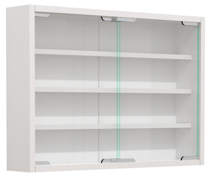 Vitrineskab, h. 40 x b. 57 x d. 10 cm, hvid