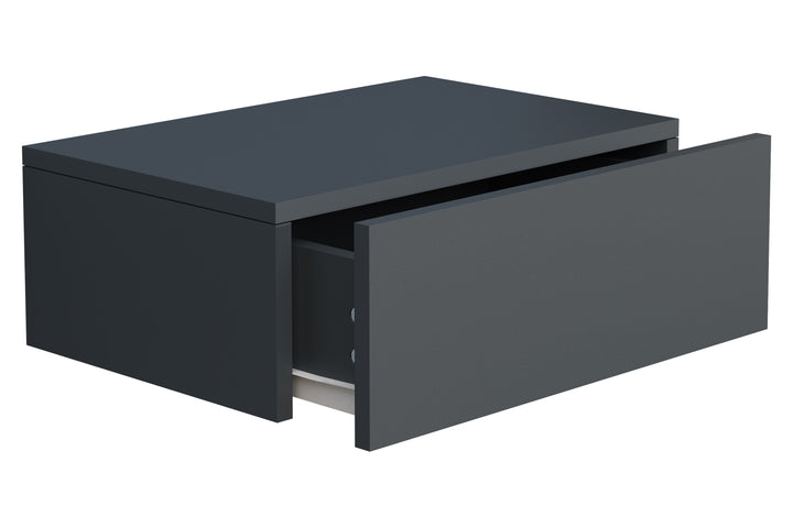 Natbord / sengebord, 15x45x30 cm, antracit grå