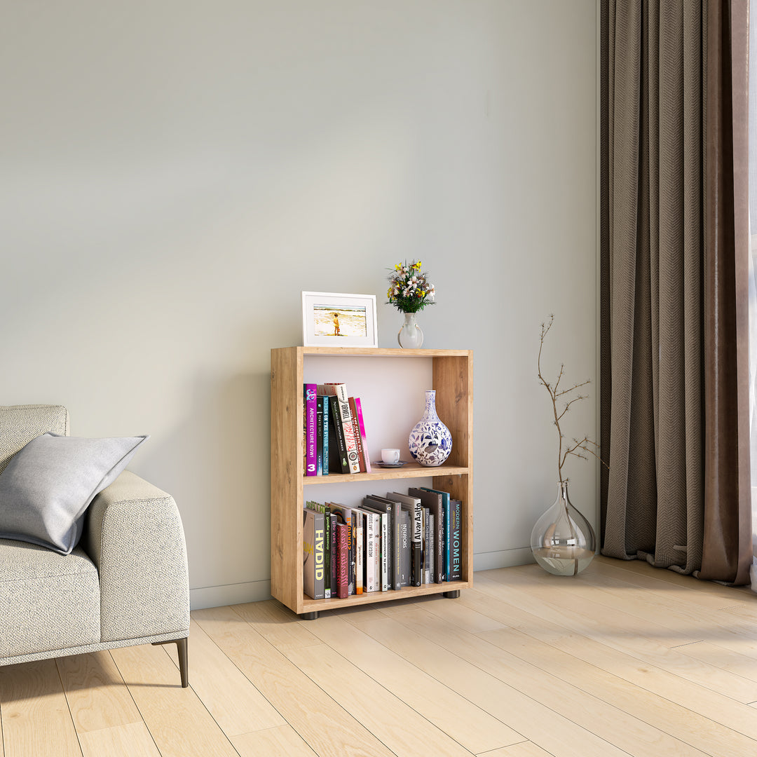 Reol, h. 72 x b. 55 x d. 20 cm, naturfarvet