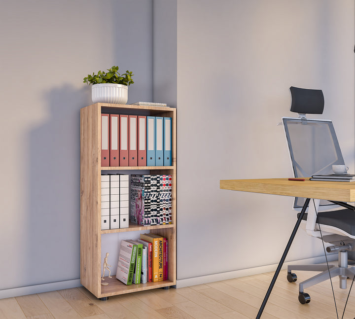 Kontorreol, h. 108 x b. 49 x d. 32 cm, naturfarvet