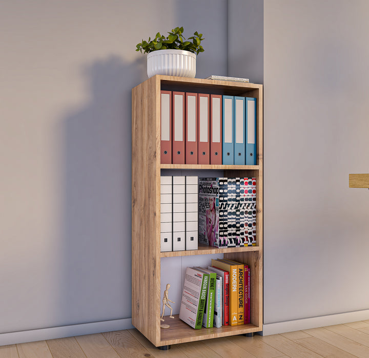 Kontorreol, h. 108 x b. 49 x d. 32 cm, naturfarvet