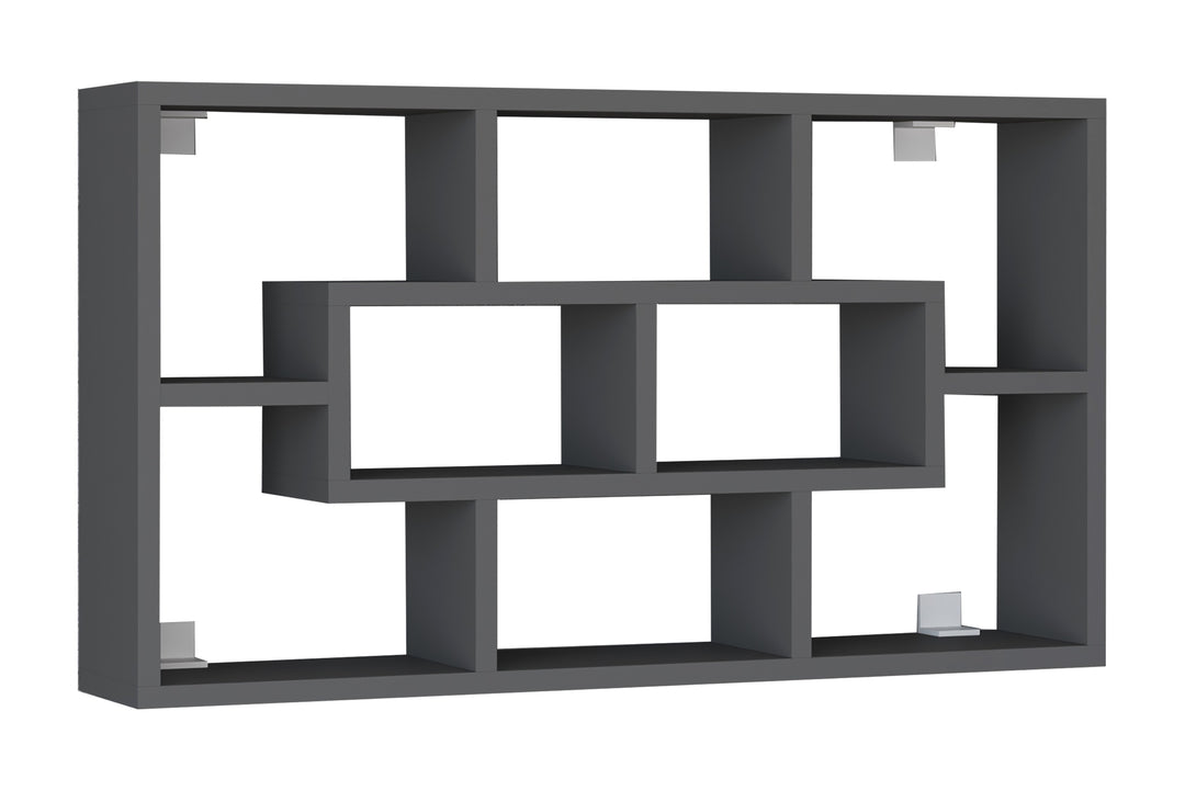 Vægreol, 48 x 85 x 16 cm, antracit grå