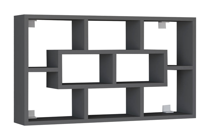 Vægreol, 48 x 85 x 16 cm, antracit grå