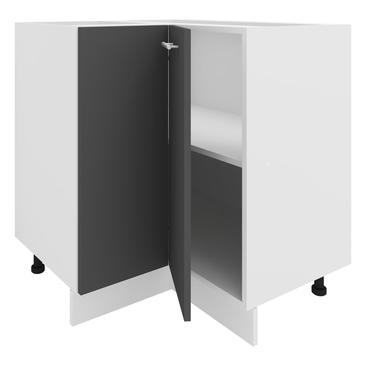 Hjørneskab, h. 82 x b. 76 x d. 76 cm, antracit