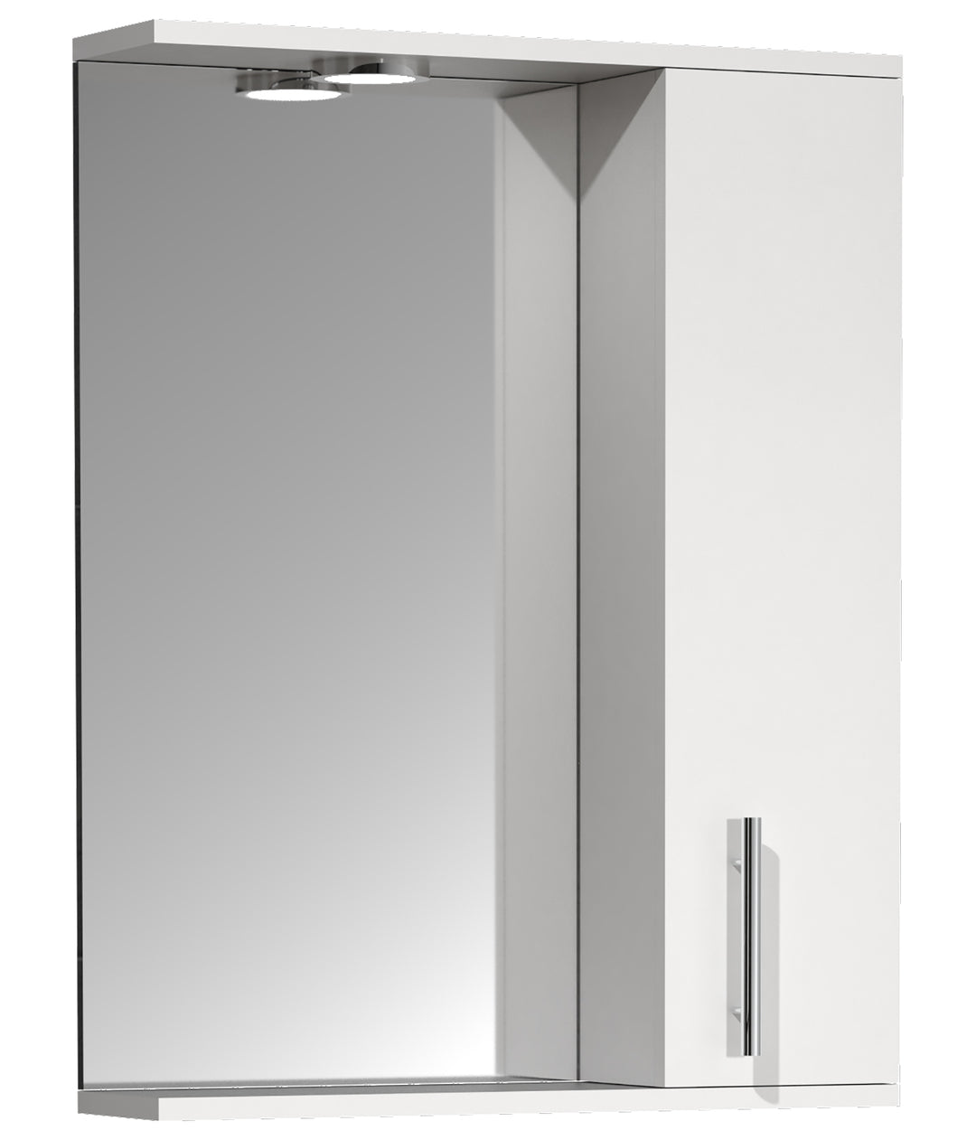 Spejlskab, h. 71 x b. 55 x d. 14 cm, hvid