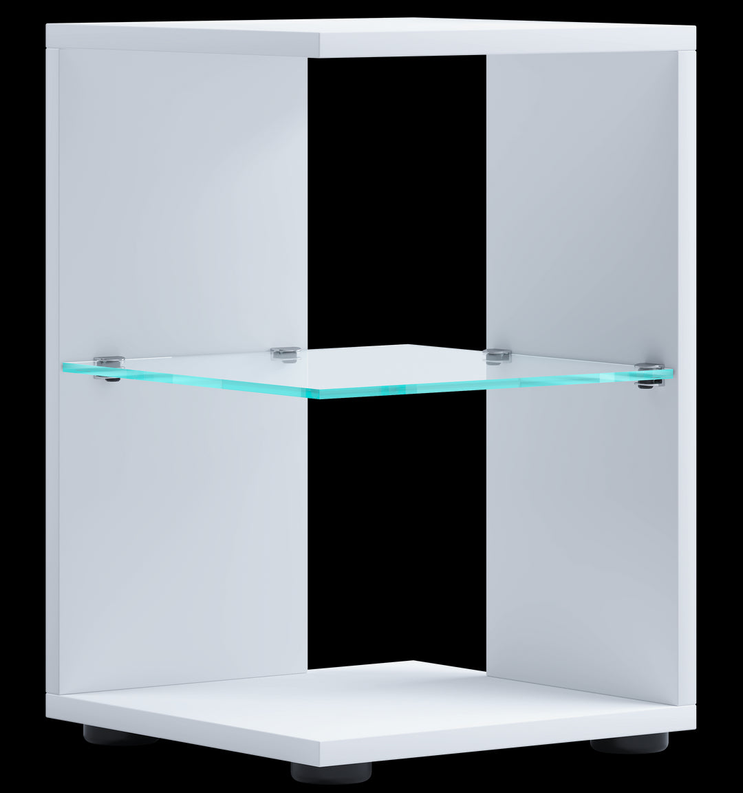 Sidebord, h. 45 x b. 30 x d. 30 cm, hvid