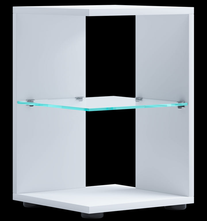 Sidebord, h. 45 x b. 30 x d. 30 cm, hvid