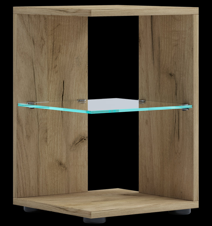 Sidebord, h. 45 x b. 30 x d. 30 cm, naturfarvet