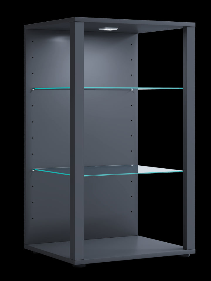 Vitrineskab, H. 90 x B. 52 x D. 44 cm, antracit