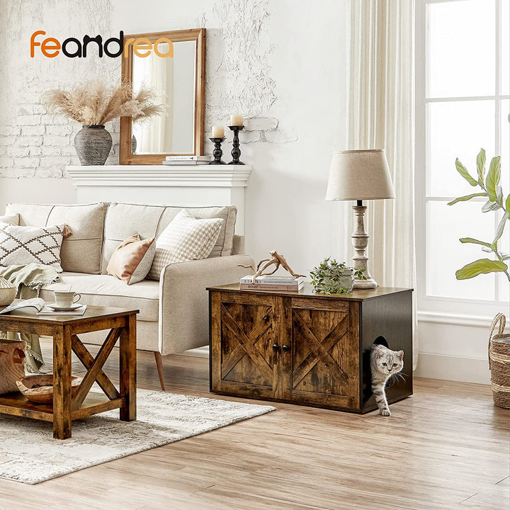 Kattemøbel, kattehule, kan bruges til kattebakke, retro-look, brun