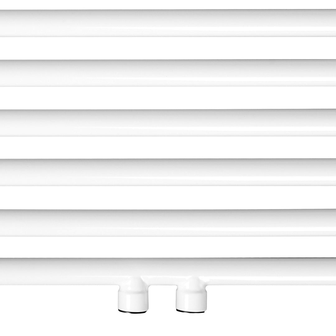 Aquamarine® håndklæderadiator - lodret, varmt vand, 7 bar, centerforbindelse, vægmonteret, 1800x600 mm, hvid - håndklædevarmer, panelradiator, badeværelsesvarmer, radiator, håndklædetørrer, håndklædetørrer