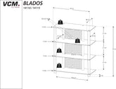 Blados TV-Rack: Plads til alt dit HiFi-udstyr (59x42x70 cm)