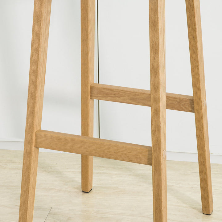 Moderne køkkenstol i træ, grå