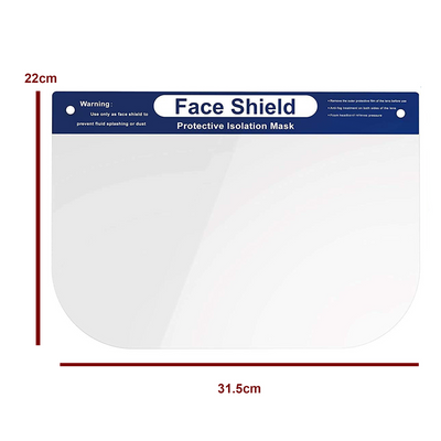 Sæt med 6 x beskyttende Face Shield