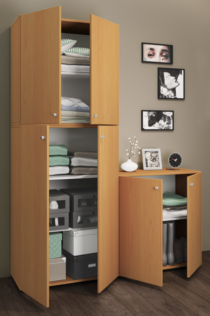 Garderobeskab "Lona", H. 182 B. 70 x D. 39 cm, farve; bøg