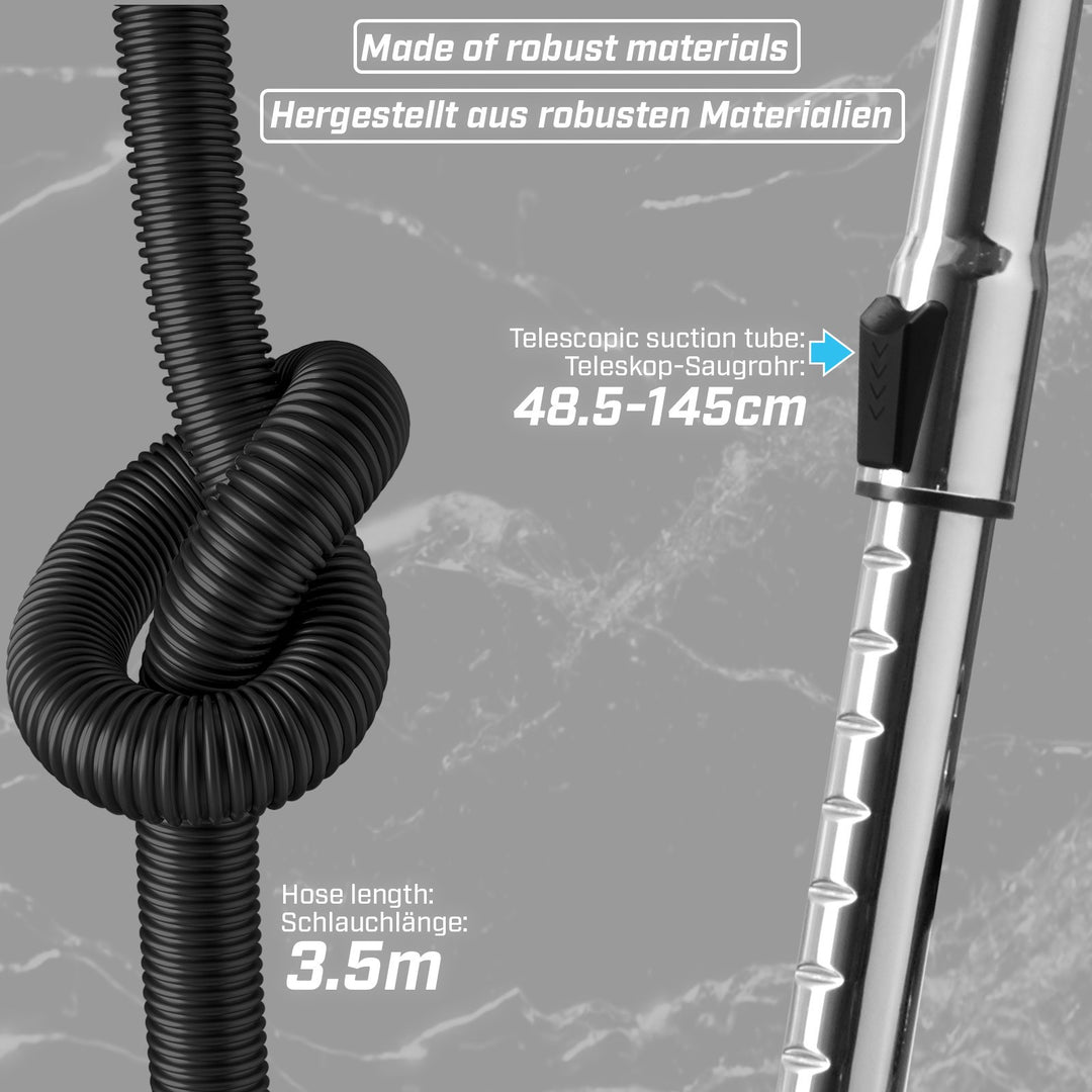 Industristøvsuger - 2300 W effekt, 30 liter, blå