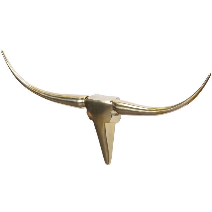 Resident Dekoration Antler Bull Guldhorn 100 cm - Lammeuld.dk