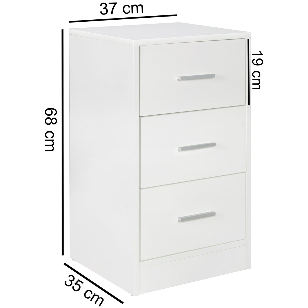 Garderobe hvid Kommode 68 cm - Lammeuld.dk