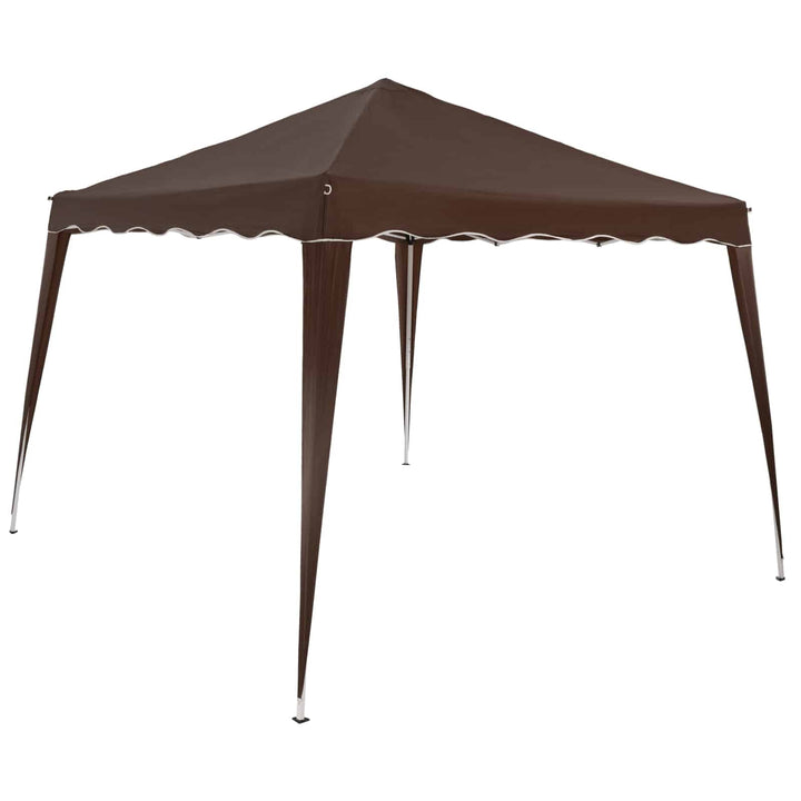 Pop Up Gazebo mørkebrun 3x3m