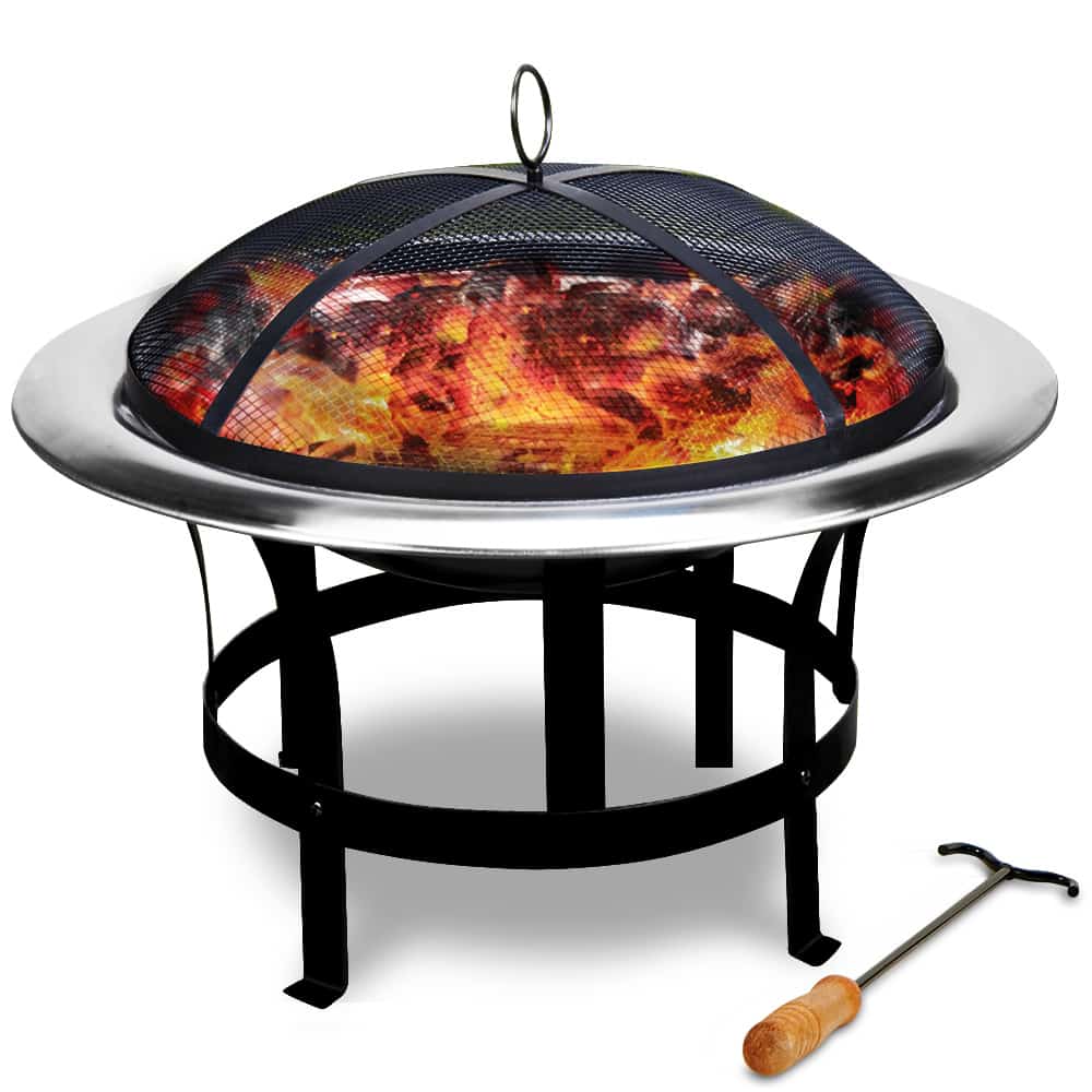 Fire Pit rustfrit stål 75 cm