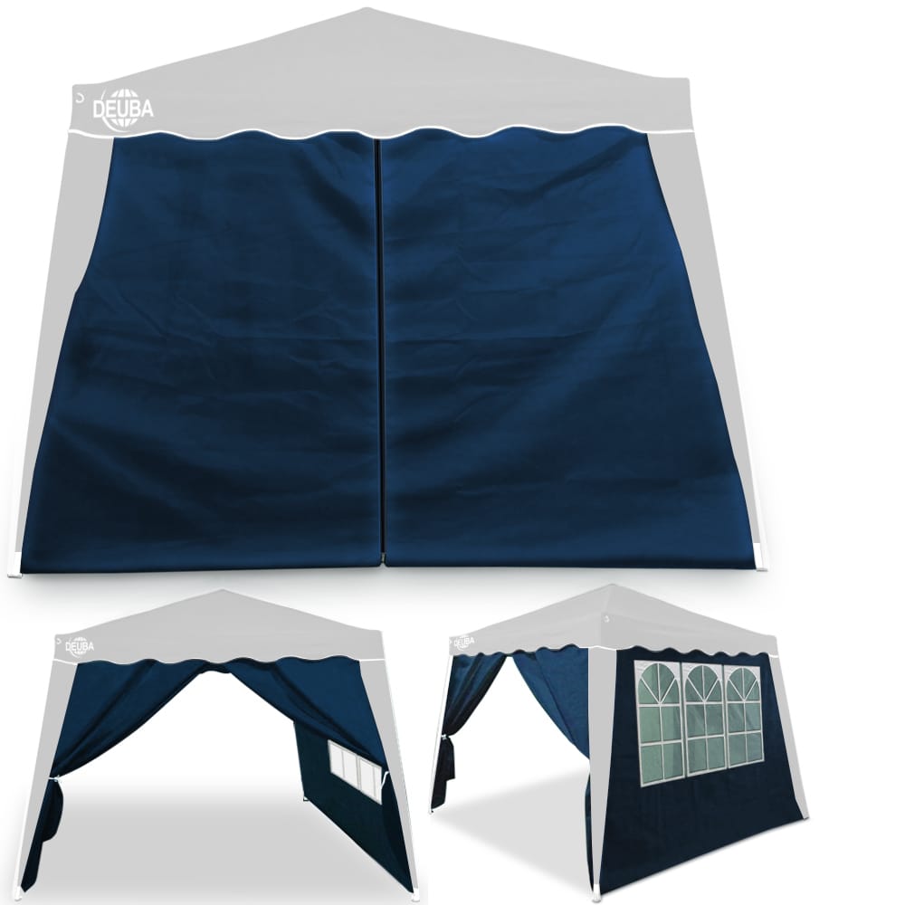 Gazebo sidepanel 2pcs Indstil blå 3x3m