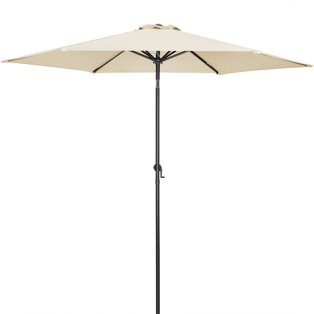 LED Solar Parasol Miami Beige 270 cm