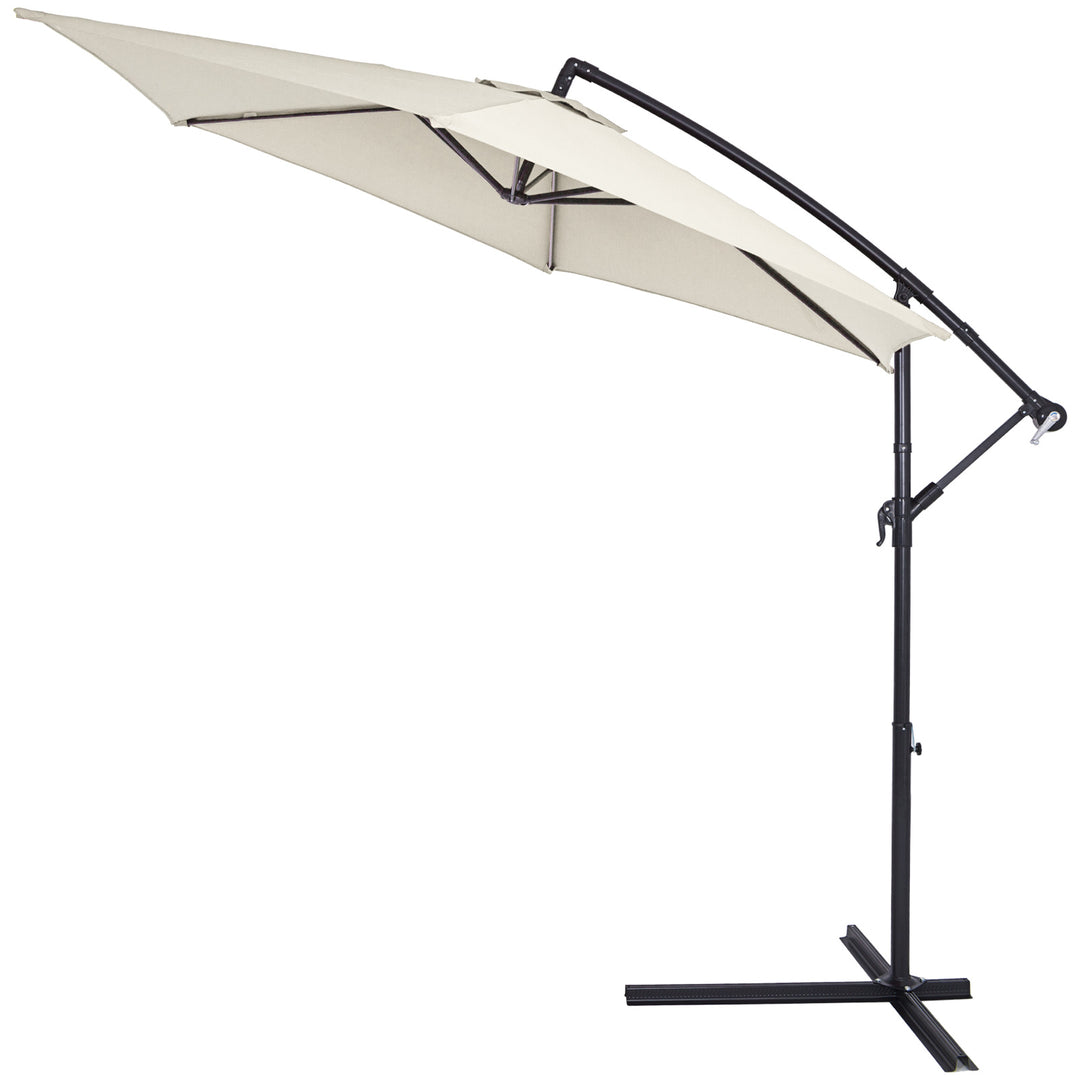 Cantilever Parasol Cream 3m Crank & Tilt