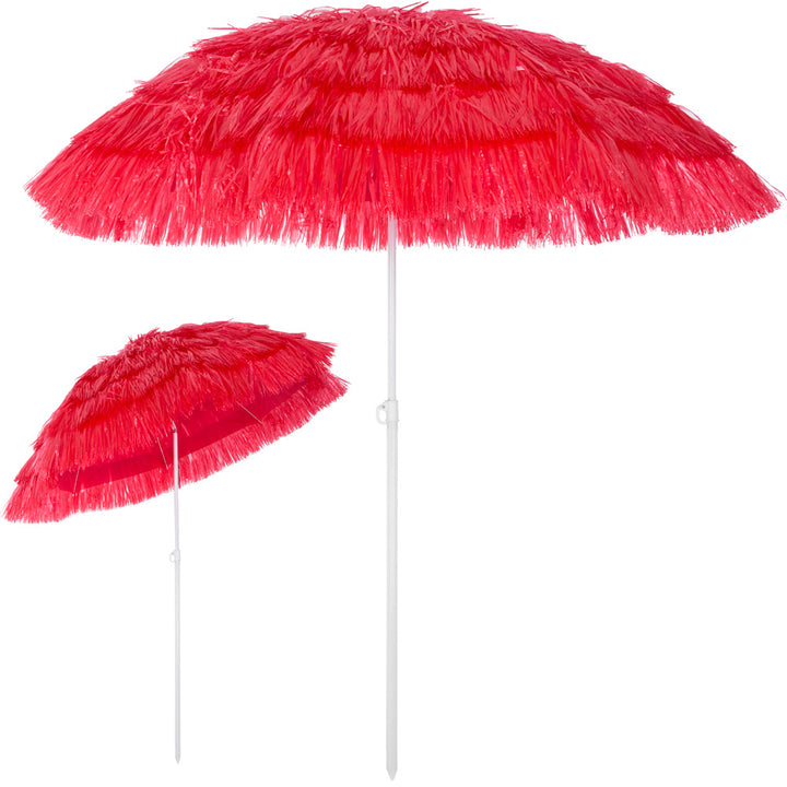 Parasol Hawaii rød 1,6 m