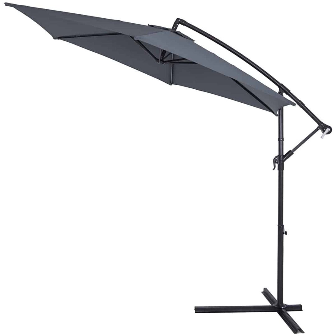 Cantilever Parasol Anthracite 3.3m Crank & Tilt