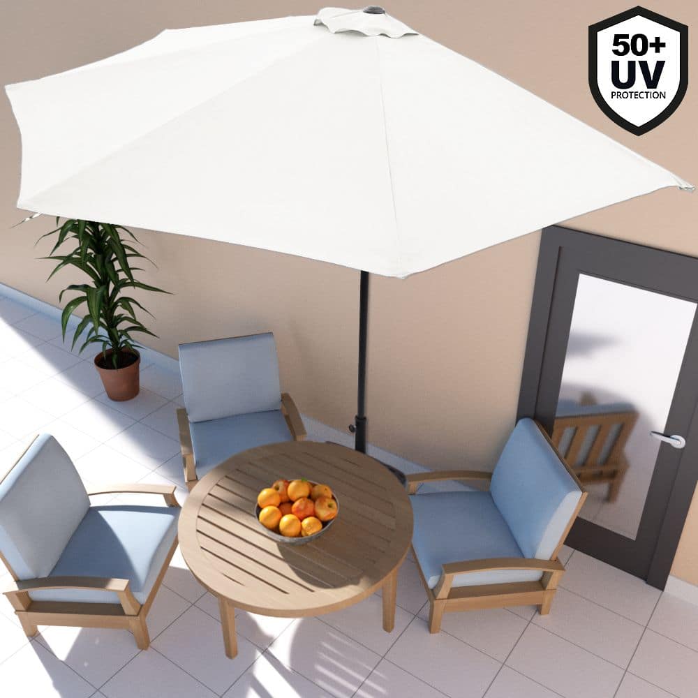 Half Parasol Cream 2,7 m UV -beskyttelse 50+