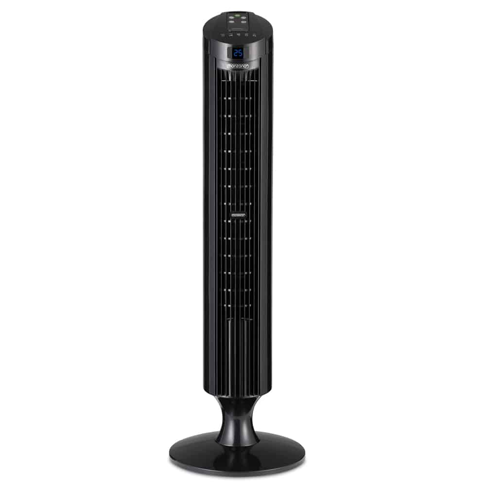 Tower -fan sort 84 cm med fjernbetjening