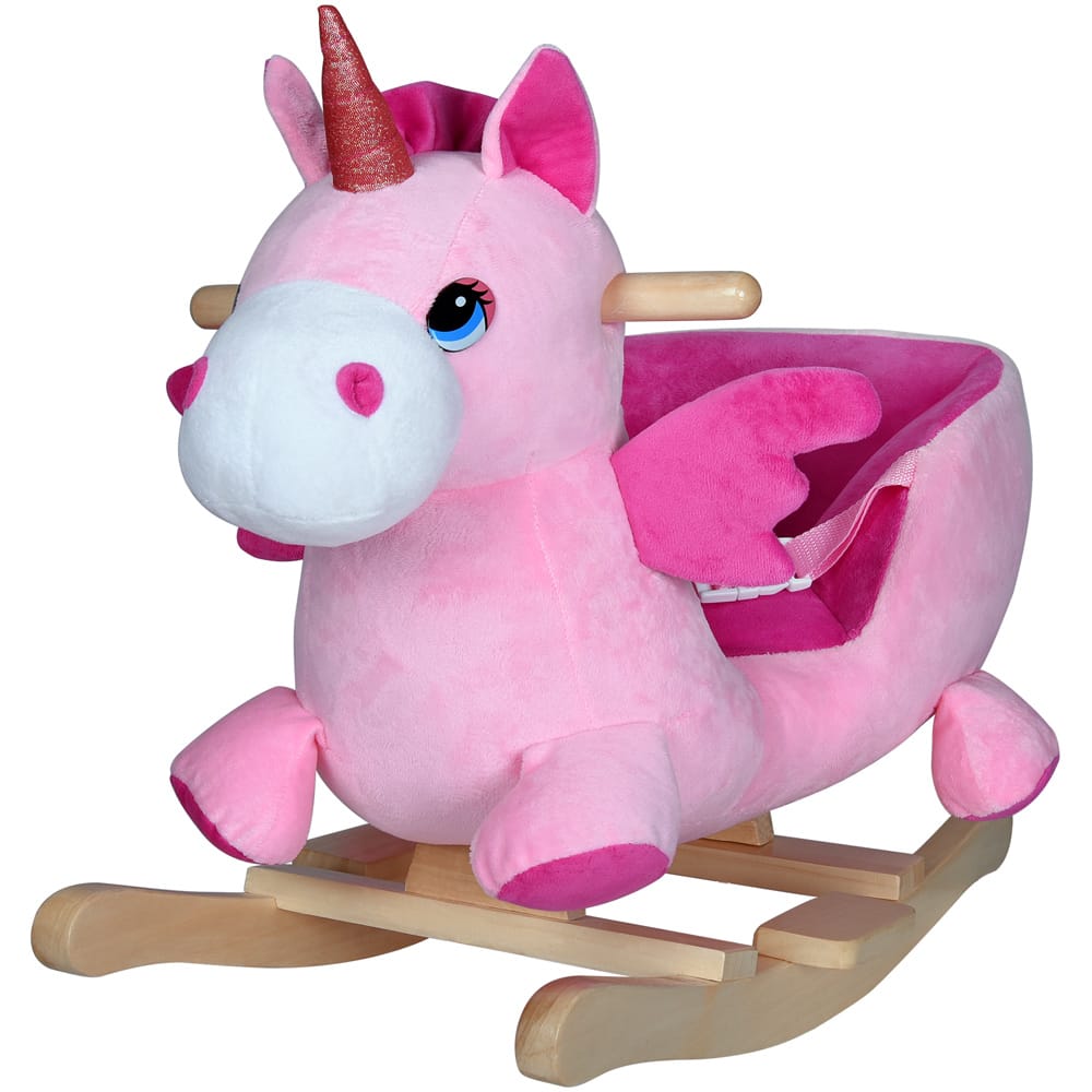 Rocking Unicorn Pink med lydfunktion