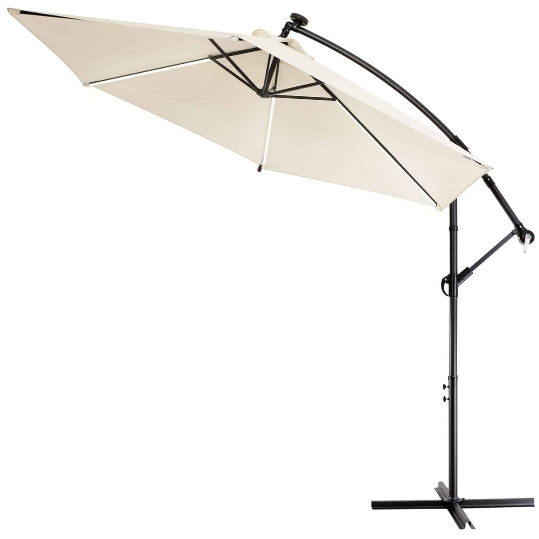 Sol Cantilever Parasol Mali Cream 3.3m Crank & Tilt