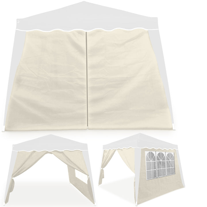 Seitenwand Faltpavillon capri 2er-set beige 3x3m