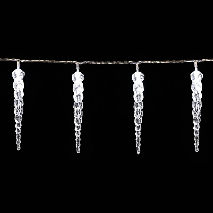 LED fe -lys med 80 istapper til udendørs brug