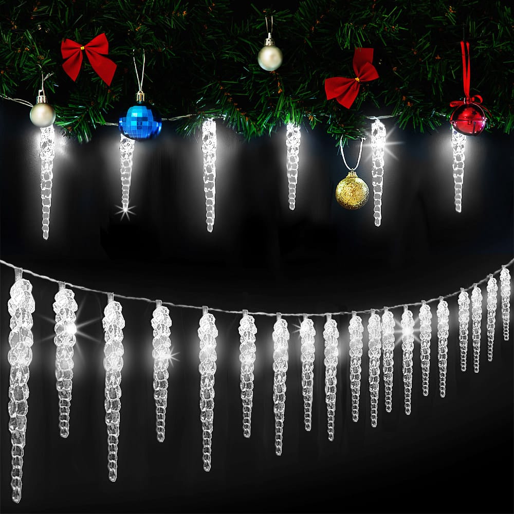 Julelys Icicle 40 LEDS 10,4 m hvid