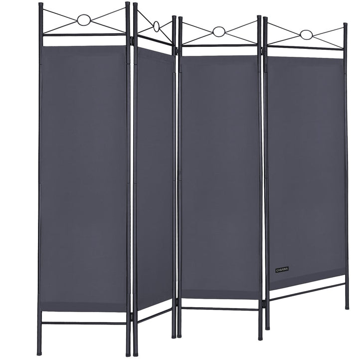 Room Devider Lucca Anthracite 4 Panels